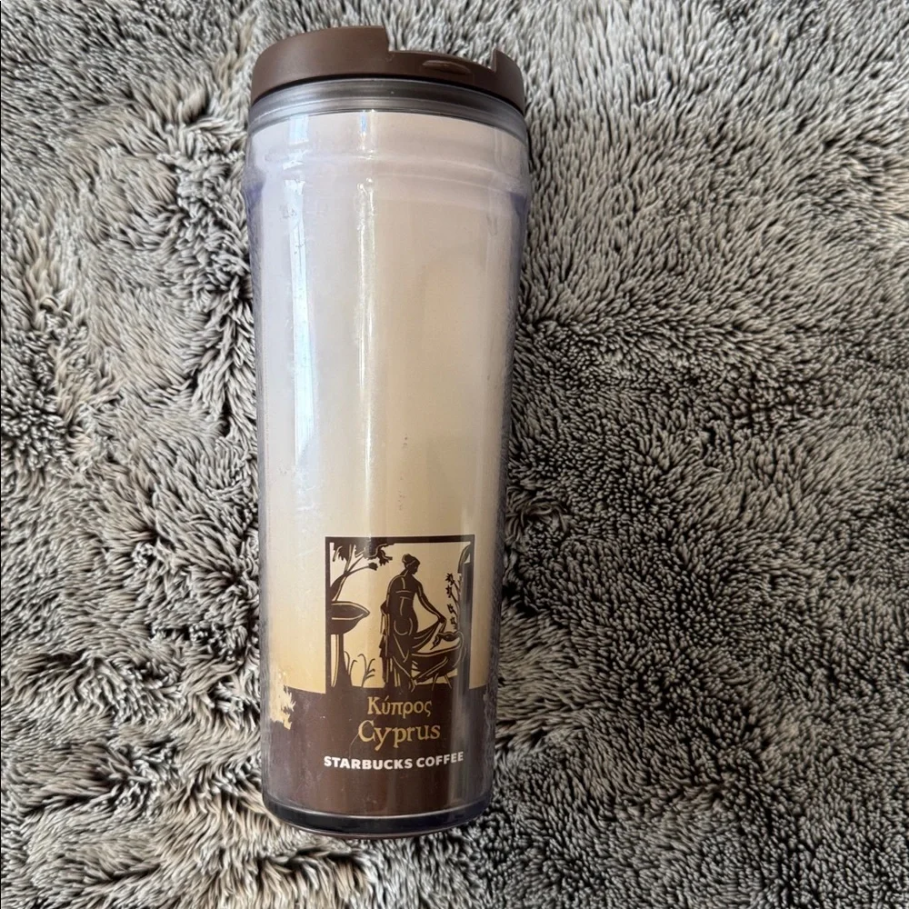 Starbucks Cyprus Global Icon Series Travel Tumbler 12oz Flip Top‎ Lid Collectors
